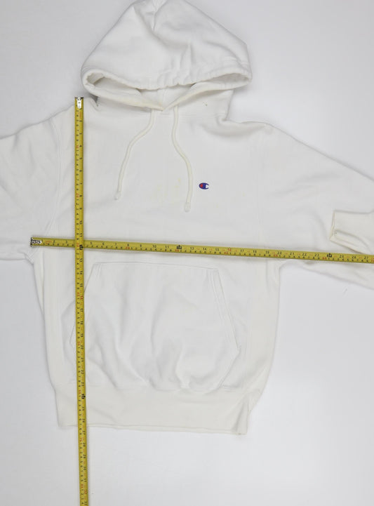 Womens UK Size S Champion White Pullover Hoodie