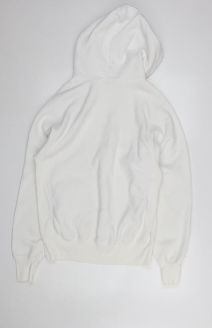 Womens UK Size S Champion White Pullover Hoodie