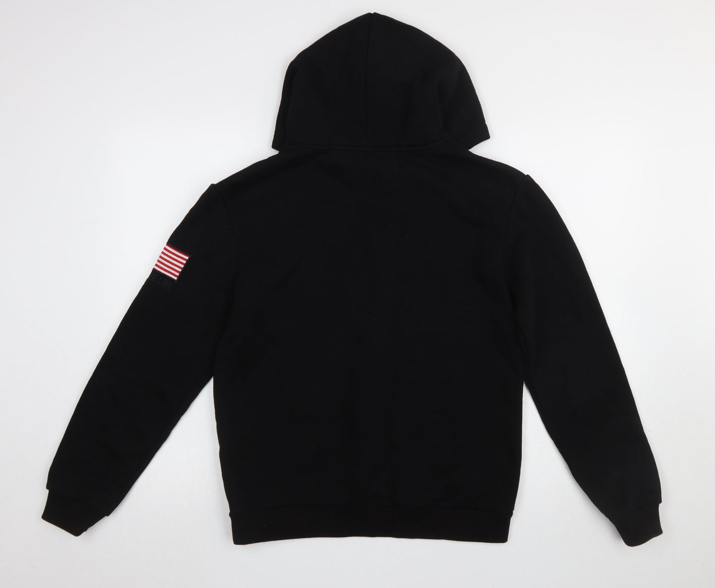 Mens UK Size S Above The Law Black Pullover Hoodie