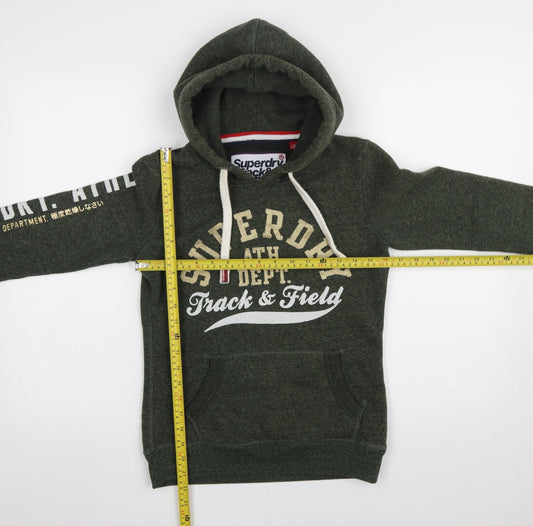 Womens UK Size 8 Superdry Green Pullover Hoodie