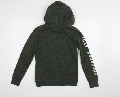 Womens UK Size 8 Superdry Green Pullover Hoodie