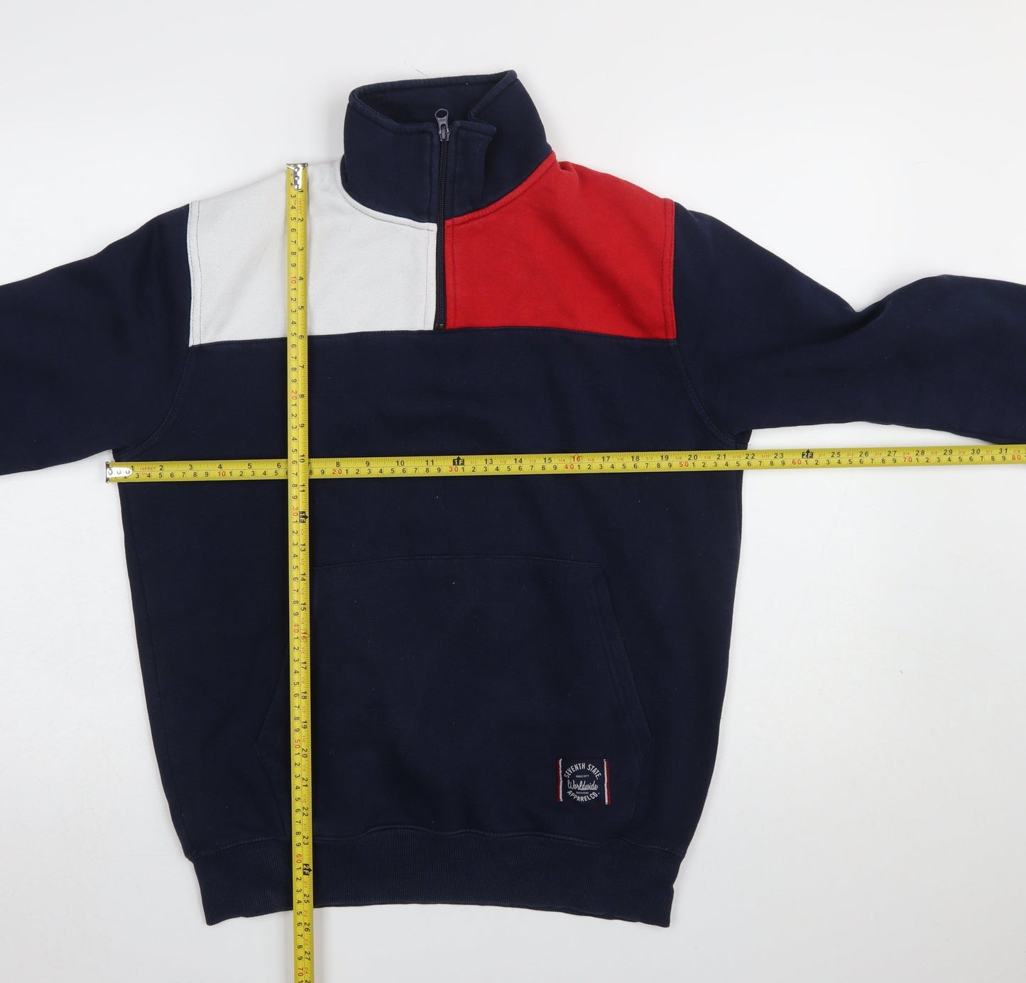 Mens UK Size L Seventh State Multicoloured Pullover Sweatshirt