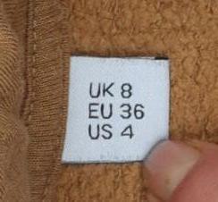 Womens UK Size 8 COLLUSION Brown Pullover Hoodie