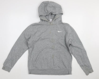 Boys UK Size 13-15 Years Nike Grey Pullover Hoodie