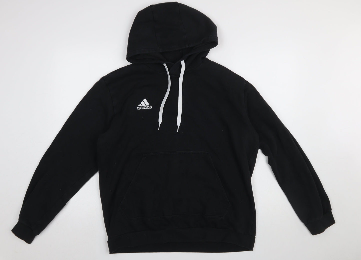 Mens UK Size L adidas Black Pullover Hoodie