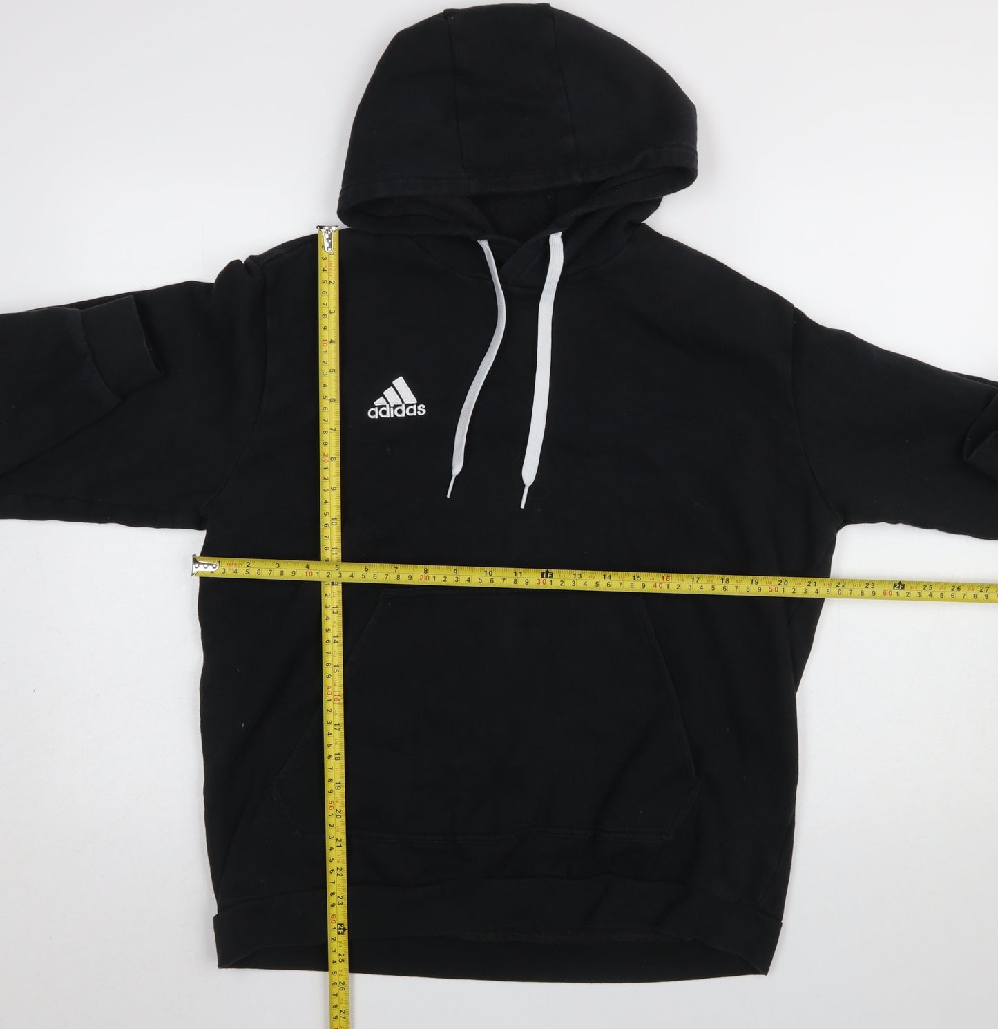 Mens UK Size L adidas Black Pullover Hoodie