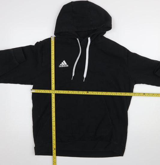 Mens UK Size L adidas Black Pullover Hoodie