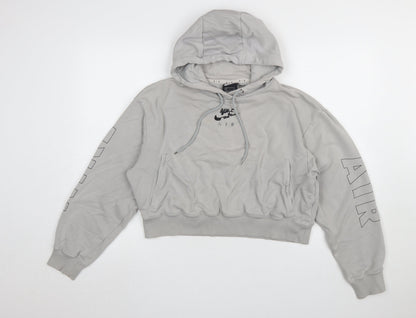 Womens UK Size S Nike Grey Pullover Hoodie