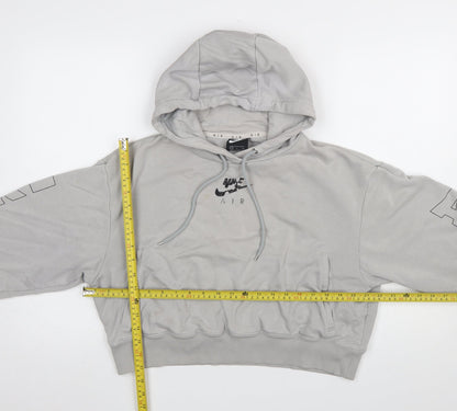 Womens UK Size S Nike Grey Pullover Hoodie