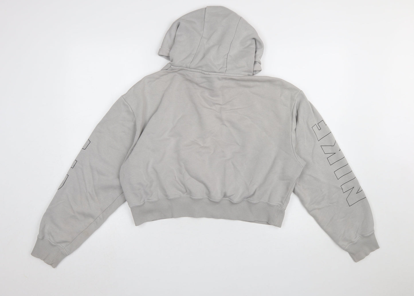 Womens UK Size S Nike Grey Pullover Hoodie