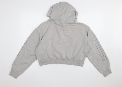 Womens UK Size S Nike Grey Pullover Hoodie