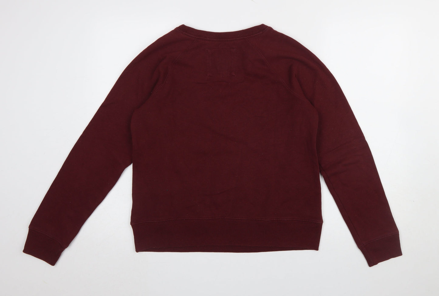 Womens UK Size M Abercrombie & Fitch Red Pullover Sweatshirt