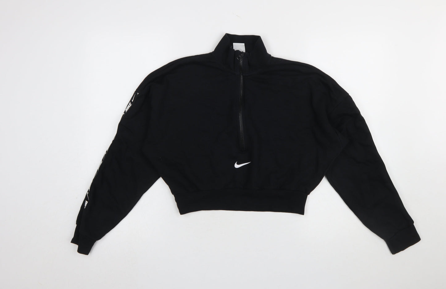 Womens UK Size S Nike Black Pullover Sweatshirt