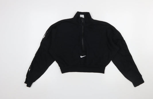 Womens UK Size S Nike Black Pullover Sweatshirt