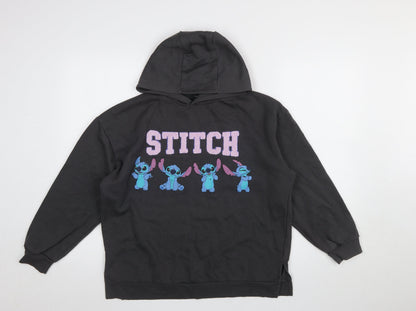 Girls UK Size 12-13 Years Primark Black Pullover Hoodie