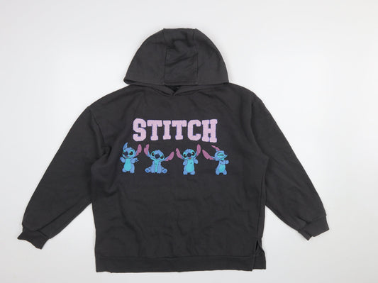 Girls UK Size 12-13 Years Primark Black Pullover Hoodie