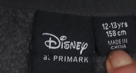 Girls UK Size 12-13 Years Primark Black Pullover Hoodie