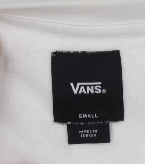 Mens UK Size S VANS White Pullover Sweatshirt