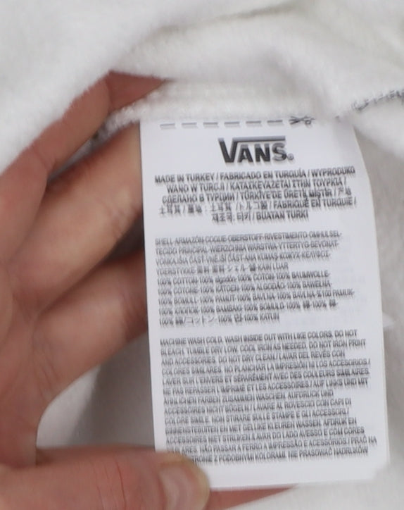 Mens UK Size S VANS White Pullover Sweatshirt
