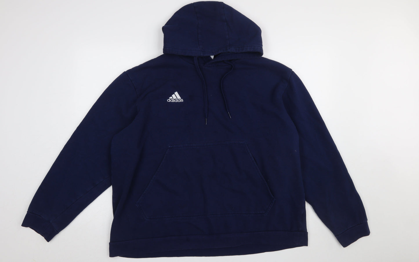 Mens UK Size 2XL adidas Blue Pullover Hoodie