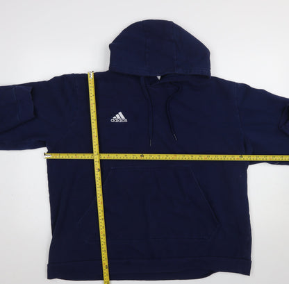 Mens UK Size 2XL adidas Blue Pullover Hoodie