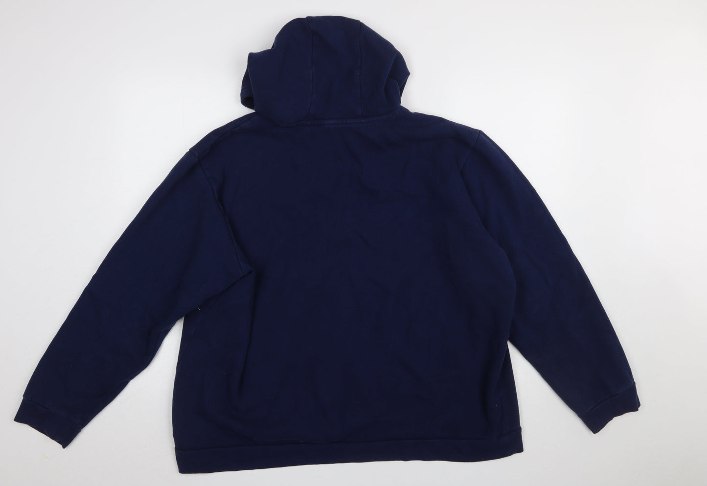 Mens UK Size 2XL adidas Blue Pullover Hoodie