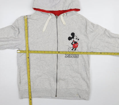 Womens UK Size 16 Atmosphere Grey Full Zip Hoodie