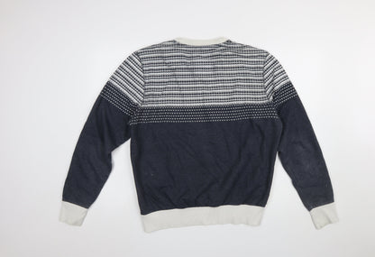 Mens UK Size L Tokyo Tigers Blue Pullover Sweatshirt