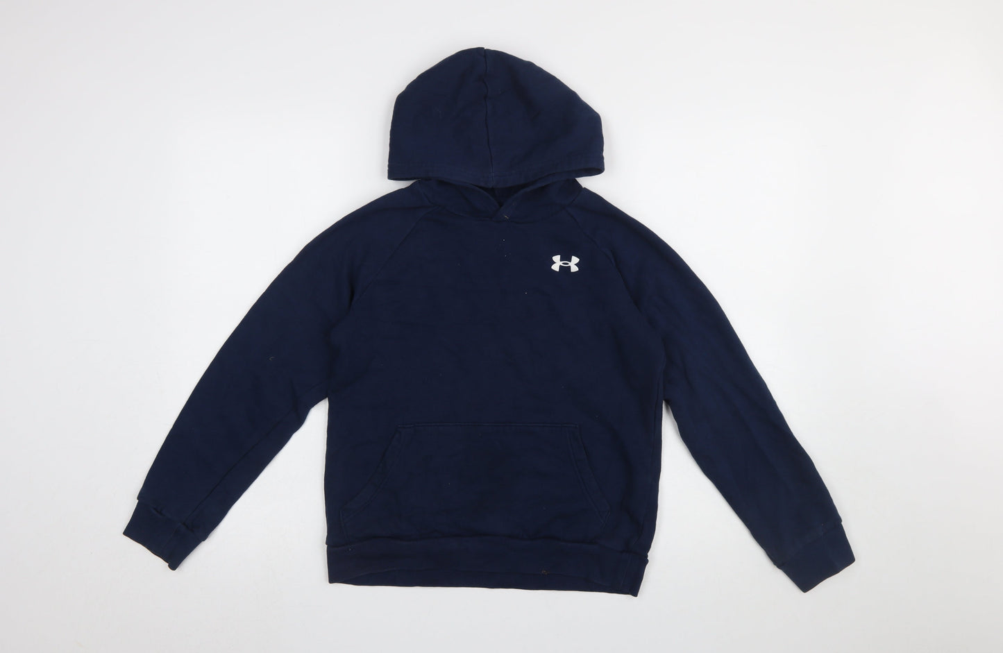 Boys UK Size 13-14 Years Under armour Blue Pullover Hoodie