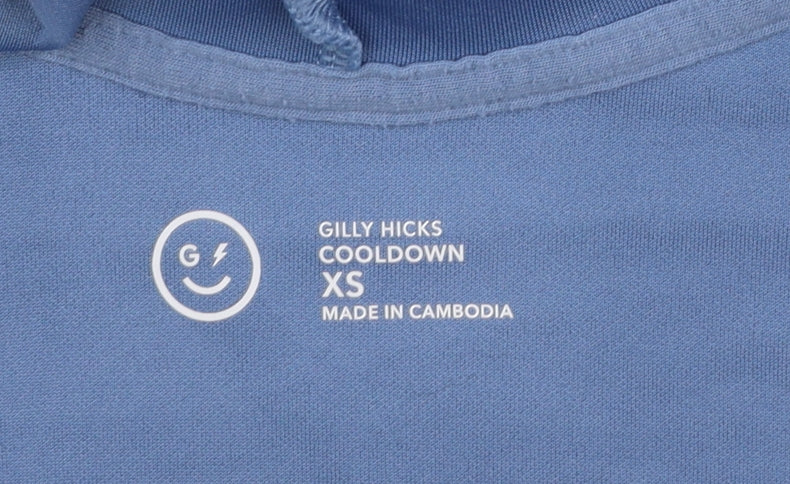 Womens UK Size XS Gilly Hicks Blue Full Zip Hoodie