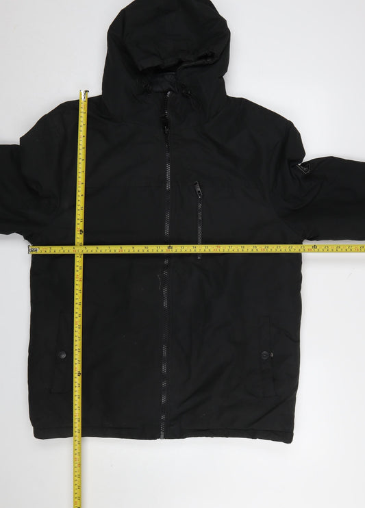 Mens UK Size L Threadbare Black Puffer Jacket