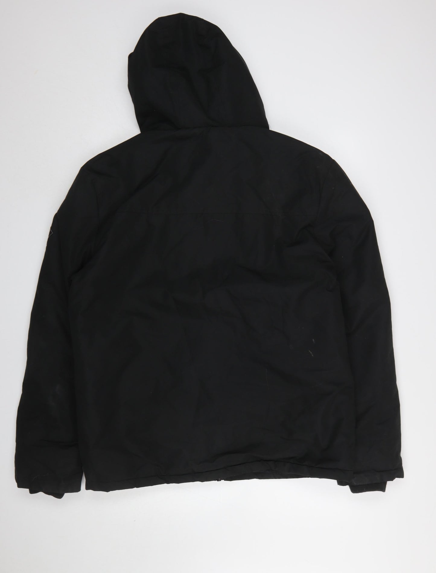 Mens UK Size L Threadbare Black Puffer Jacket