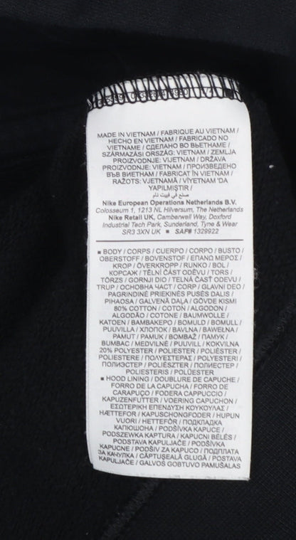Womens UK Size 1X Nike Black Pullover Hoodie