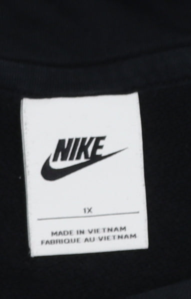 Womens UK Size 1X Nike Black Pullover Hoodie