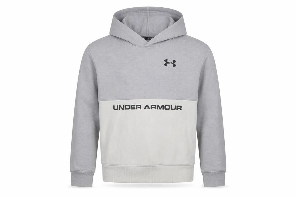 Boys UK Size 10-11 Years Under armour Grey Pullover Hoodie