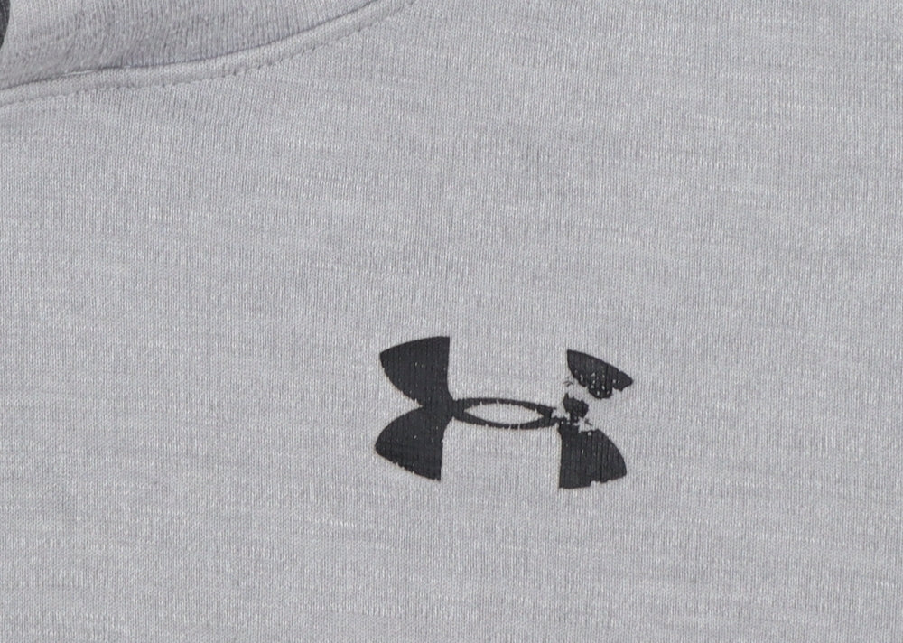 Boys UK Size 10-11 Years Under armour Grey Pullover Hoodie