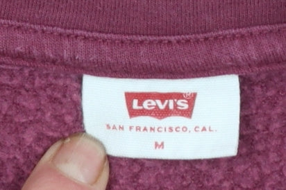 Womens UK Size M Levi's Red Pullover Sweatshirt