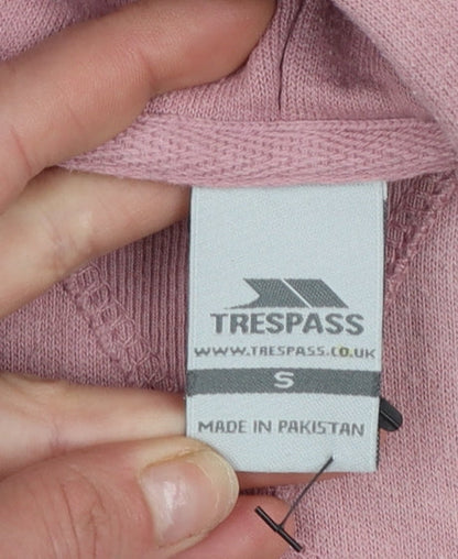 Womens UK Size S Trespass Pink Pullover Hoodie