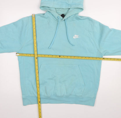Womens UK Size M Nike Blue Pullover Hoodie