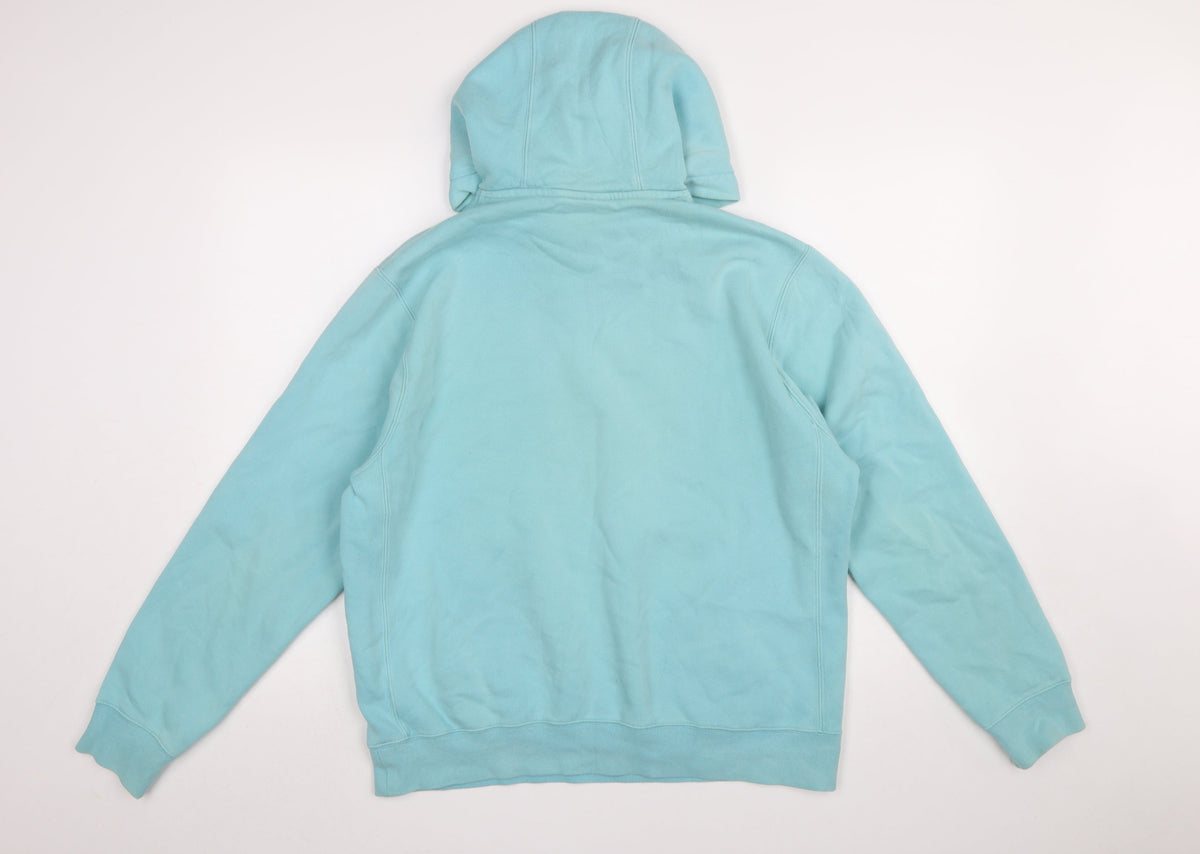 Womens UK Size M Nike Blue Pullover Hoodie