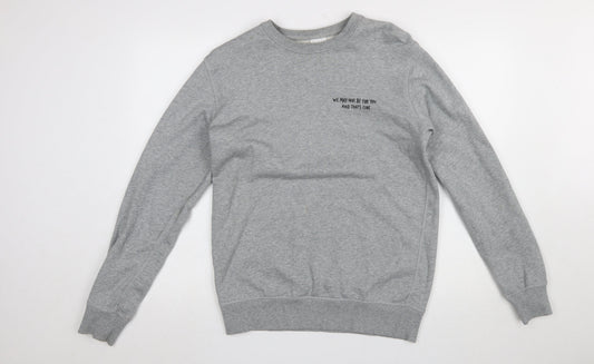 Mens UK Size M AS Colour Grey Pullover Sweatshirt