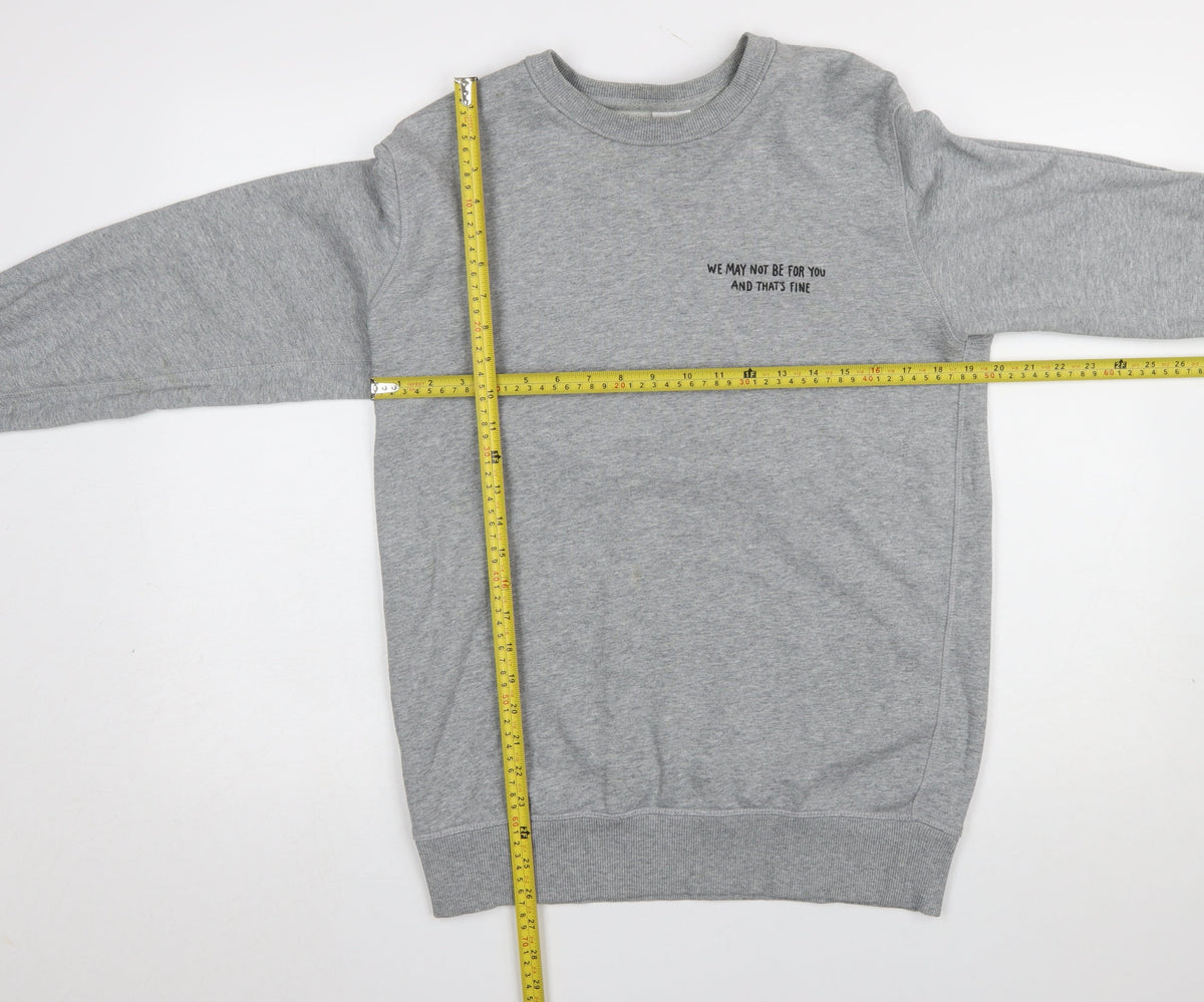 Mens UK Size M AS Colour Grey Pullover Sweatshirt