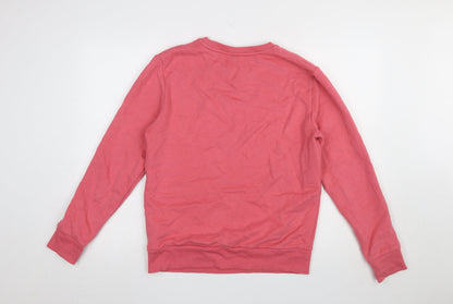 Womens UK Size S Calvin Klein Jeans Pink Pullover Sweatshirt