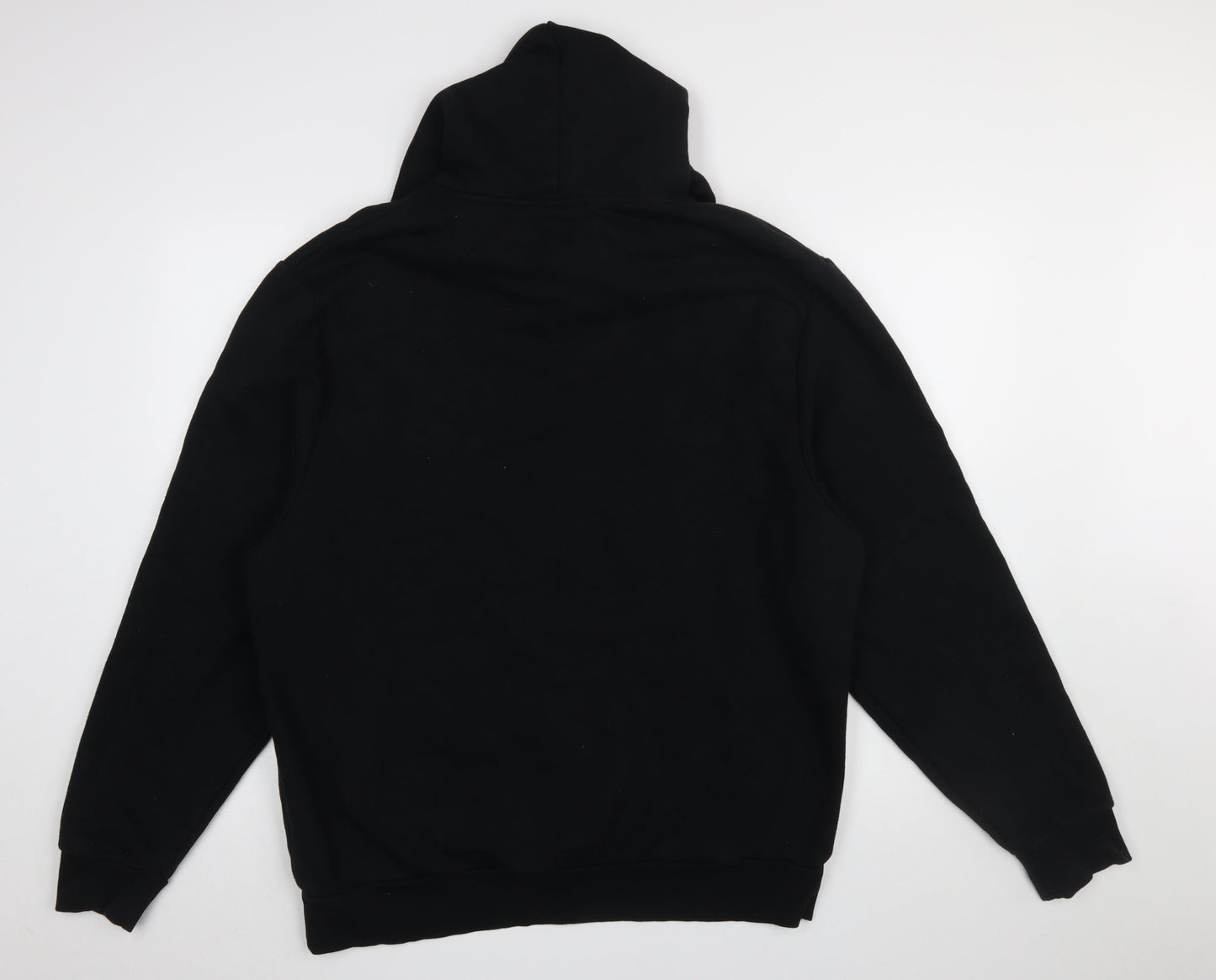 Mens UK Size L River Island Black Pullover Hoodie