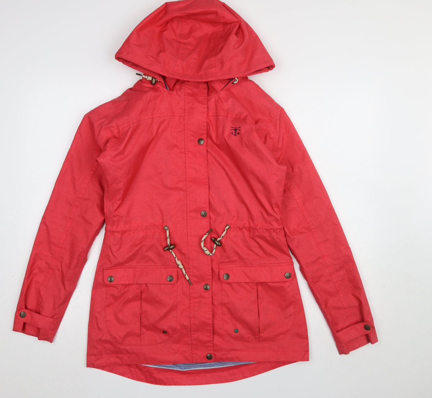 Womens UK Size 8 LIGHTHOUSE Red Anorak Coat