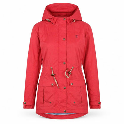 Womens UK Size 8 LIGHTHOUSE Red Anorak Coat