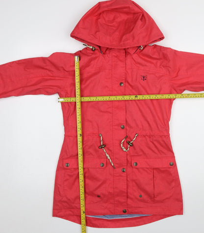 Womens UK Size 8 LIGHTHOUSE Red Anorak Coat