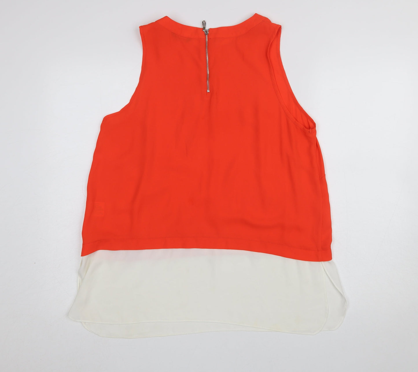 Womens UK Size 16 Roman Orange Tunic Blouse