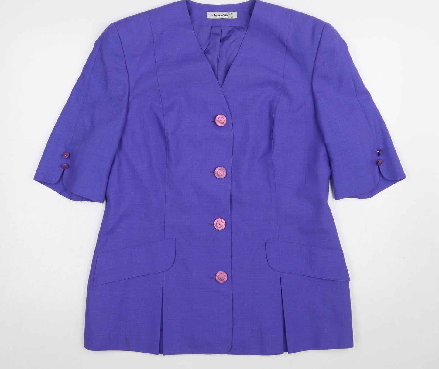 Womens UK Size 16 HARDOB Regular Purple Blazer
