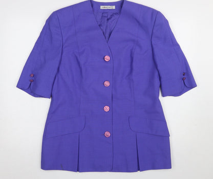 Womens UK Size 16 HARDOB Regular Purple Blazer